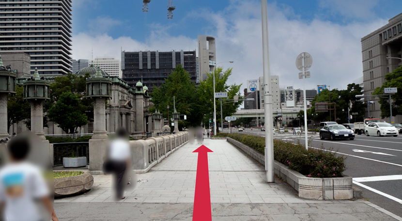 Osaka Metro御堂筋線 淀屋橋駅からの道案内