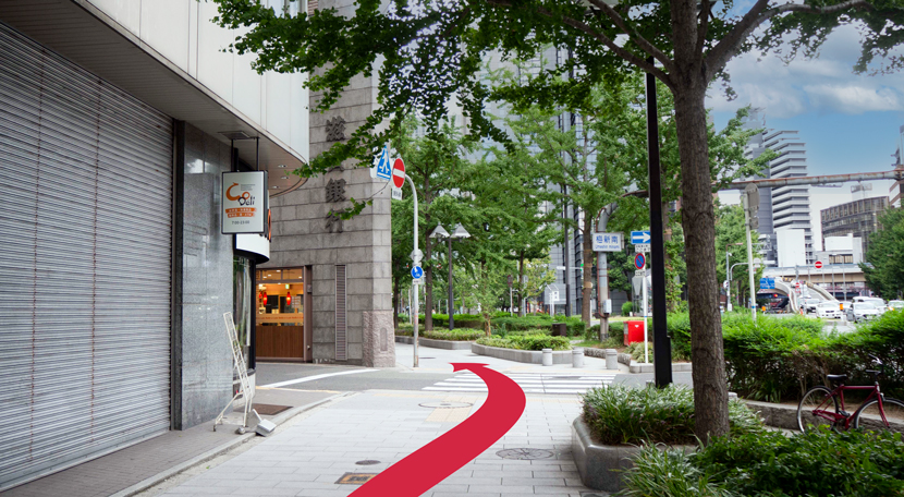 Osaka Metro御堂筋線 淀屋橋駅からの道案内