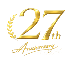 恵聖会クリニック27周年ロゴマーク