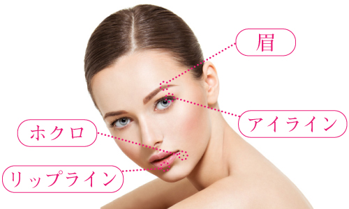 メディカルアートメイク 眉 アイライン リップライン ホクロ