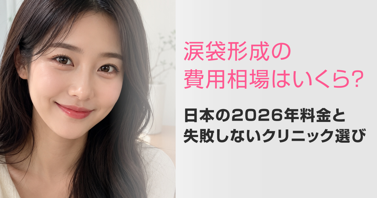 涙袋形成の費用相場とクリニック選びを解説