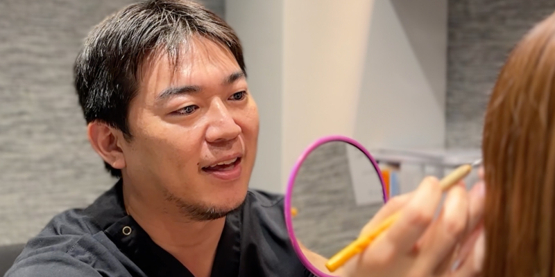 40代以降の二重や目元全体を診察するイメージ