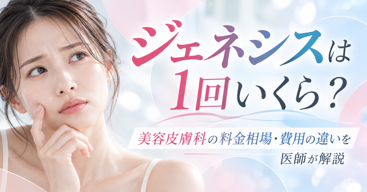 ジェネシスの料金相場と施術費用の違いを解説