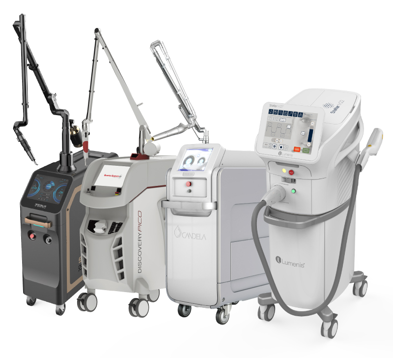 PICORE（ピコア）、PicoWay（ピコウェイ）、Discovery Pico PLUS（ディスカバリーピコプラス）、フォトフェイシャルステラM22