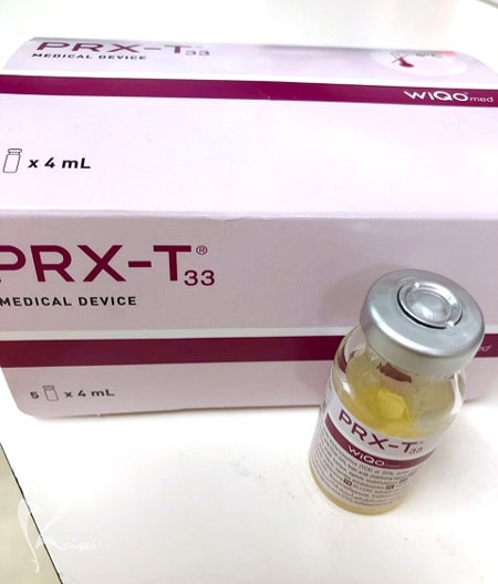 マッサージピールの薬剤である「PRX-T33」の薬剤の画像